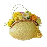 花由 プリザーブドフラワー ふくＰＯＮ がま口プリザアレンジ KOGANEきいろ