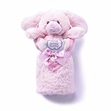 kathy ireland Plush and Blanket Set, Pink Bunny by DEMDACO
