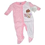 Precious Moments Baby Girl 'sボディスーツ – Girl With Bunnyウサギと花 カラー: ピンク