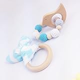 Mamiami Home おしゃぶり 噛がため 木製 ブレスレット 声が出て 兎耳