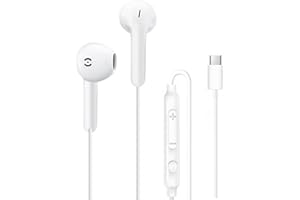 MAS CARNEY USB C Earphones Wired TH9, Type C Headphone with Micphone,Typ-C Ear bud for iPhone 15 16 17 iPad, Samsung Galaxy S25 S24 A53,Google Pixel,Xiaomi Redmi,Huawei Honor,OPPO,Vivo