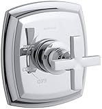 KOHLER K-T16235-3-CP Margaux Rite-Temp Valve Trim with Cross Handle, Polished Chrome [並行輸入品]