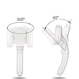 シャワーヘッド360度回転 hjuns-Wu節水 シャワーヘッド 日本の自動加圧シャワースプリンクラー ハンドヘルドシャワーヘッド温水器 恒温 取付け簡単　バス用品 白い