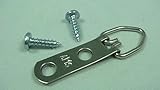 100 Pack 2 Hole D Ring / Triangle Hangers with Screws by AMS [並行輸入品]