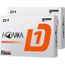 Amazon.co.jp: 2ダース D1 HONMA オレンジ ゴルフボール 本間ゴルフ 