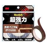 スリーエム(3M) 3M 両面テープ 超強力 木材 べニア 用 幅19mm 長さ4ｍ スコッチ SMZ-19R セミロング