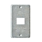ハモサ インダストリースイッチプレート ≪1穴式/シルバー≫ HERMOSA INDUSTRY SWITCH PLATE / SW-001