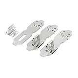 uxcell　掛け金　棚板　安全　戸錠　ドアロック　ステンレススチール製　3枚入