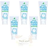 【セット】 シャボン玉 石けん ハミガキ 140g ×5本 + オリジナルステッカー 1枚