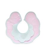 GOWOW 最大吸収性ブルー/パープルのために360度回転コットン防水幼児のビブ (紫)