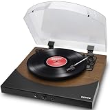 ION Audio レコードプレーヤー スピーカー内蔵 Bluetooth USB へッドホン端子 オートリターン レコードの音をUSB接続でPCに録音 Premier LP ダークブラウン