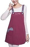 【Alice in Wonder forest】 電磁波カット 電磁波 対策 防止 エプロン 妊婦 服 マタニティウェア 大きいサイズ ピンク ネイビー 紺 L XL ( L～XL, バイオレット色 