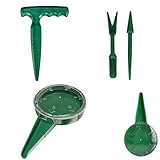 YFLY 種まき機 調節可能プランターダイヤル 移植ツール ガーデニング 穴掘り用品アルミショベル ミニ園芸セット