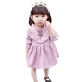 紫色　かわいい　蝶結び　子供　ワンピース　女の子　ベビー服　女の子　赤ちゃん服　幼児　子供服　女の子　長袖　４サイズ　キッズ服　ロンパース カバーオール　満月/出産祝い/プレゼント80CM－90CM－