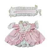 AXLUCE ぬいぐるみ用 ドレス 服 着せ替え コスチューム ぬいぐるみ本体なし ぬい服 (ピンク)