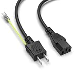 Superer 対応LG モニター 電源ケーブル 24BA850-B 24BA450-B 24BA550-B 27G850A-B 27BA850-B 電源コード 3ピンソケット(メス)2ピンプラグ(オス) 3ピン アース線付き LG 互換用 モニター PSE認証済 1.2 m の電源コード
