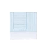 Petit Praia Set Of Sheets Of Small Crib Orson Azul (100% Cotton) by Petit Praia