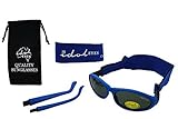 Baby Wrapz 2 Convertible Sunglasses 0-5 Years With 2 Headbands & Attachable Arms (Blue) by Idol Eyes