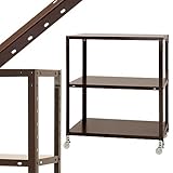 スマートラック NSTRK-356 幅80×奥行40×高さ94.5cm 3段 ブラウン 80kg/全