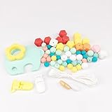 Mamimami Home 歯固め 噛がため シリコーン 授乳看護用 ネックレス ペンダント ブレスレット DIY 材料パッケージ パパ ママ 安心の素材 カミカミ　幼児玩具 新生児贈り物 女の子 男