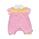 MONICA BABY BLUE ベビー ロンパース スカル ガールズ ポロ ロンパース 60cm サイズ ライトピンク ポリエステル コットン 2111517011