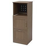 山善(YAMAZEN) キッチンラック スリムタイプ 幅45 コンセント付 ウォルナット FSRR-1245(WL)