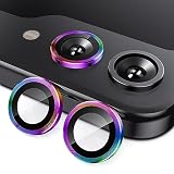 HILEGENER Galaxy Z Flip7用 カメラ保護フィルム for Samsung サムスン zフリップ 7 SC-55F SCG35 カメラフィルム レンズカバー アルミ合金 9H硬度 耐衝撃 ガラスレンズ保護フィルム 高透過率 露出オーバー防止 剝落防止 レンズ保護フィルム 簡単貼付 貼り付け補助ツール付き Flip7-多色