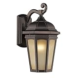 Chloe Lighting CH22019AR13-OD1 Tesla Transitional 1-Light Outdoor Wall Sconce, 13', Rubbed Bronze [並