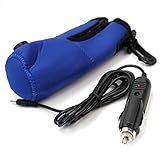 車用　DC12V ベビーボトルヒーター 充電ケーブル付き ブルー