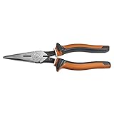 Klein Tools 203-8-EINS 1 Klein 1 Electrician's Insulated 8-Inch Long Nose Side-Cutting Plier-Heavy D