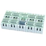 uxcell 電子部品収納ボックス コンポーネントホルダー スプリングカバー プラスチック 10個入り