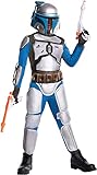 (Large, One Color) - Star Wars Deluxe Child's Jango Fett Costume, Large