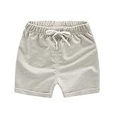 YUEGUANG 子供服 子供 ベビー ショートパンツ 短パン ビーチパンツ ウェストゴム　カジュアル　ゆったり　快適　おしゃれ ひも付き　調節可能 多色 無地 アウトドア　夏　海　運動　外出 (80