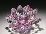 1 X 3'' パープル デリケート コンテンポラリー クリスタル 蓮花(5)【並行輸入品】+NONOKUROオリジナルミニミニクロス