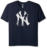 MLBニューヨークヤンキースレディースTeam Short Sleeved画面Tシャツ、3 x、ネイビー