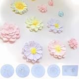 ミルティクラフト シリコンモールド 花 花びら 樹脂粘土 型抜き キャンドル ワックス クラフト用