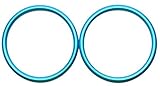 Roo Threads Aluminum Rings for Slings, Aqua by Roo Threads