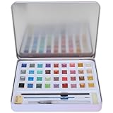 メタリック水彩絵の具セット 20色水彩絵の具セット 水彩顔料セット アーティストや絵画愛好家に最適