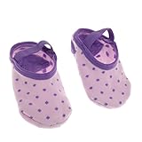 【ノーブランド品】 滑り止め　ベビー　赤ちゃん　綿　アンクルソックス　スニーカーソックス　靴下　全6色 - 紫