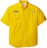 NCAA LSU Tigers Collegiate Tamiami Shirt S イエロー