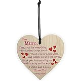ママsmartcoco I Love You Everyday Hanging Heart母の日ギフトMums Sign STF-BY0621-1