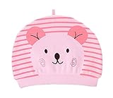 お出産祝い　ベビー小物　ギフト　帽子　キャップ　ハット　ベビー帽子　ビーニー帽　新生児　0-3ヶ月　純綿の生地　柔らかい　快適　可愛い　17*14cm（ピンク）