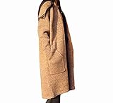 Spinas (スピナス) マタニティ レディース ロング カーディガン コーディガン あったか ビッグ シルエット 秋 冬 全2色（キャメル/ダークグレー） (キャメル)