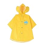 黄色の便利な雨の日のベビープロテクターデュースキッズレインケープ