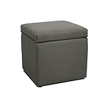 大川家具 関家具 収納庫付スツール ライトグレー色 189415