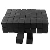 uxcell　家具フットカバー　脚エンドキャップ　長方形　家具　テーブルチェアー　40mm x 20mm　ブラック　50個入り