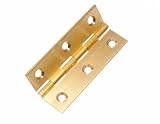 6 Pairs Butt Hinge ( Door Box ) Extruded Brass 75Mm 3 Inch With Screws by DIRECT HARDWARE
