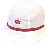 エムジュニア リバーシブルベビーハット ボーダーレッド 44cm