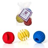 Sensory Balls - Textured Ball Set for Baby and Toddlers - Teether Ball Toys - BPA-Free - Set of 3 by