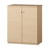 主婦の声から生まれたキャビネット 国産 完成品 キャビネット(奥行41cm) J1D-キャビネットチェリーナチュラル[幅60cm 高さ74cm] 6175139